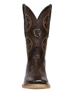 El General Men's Exotic Lizard Rodeo Cowboy Boots–Brown 45070 - OriginalWestern.com