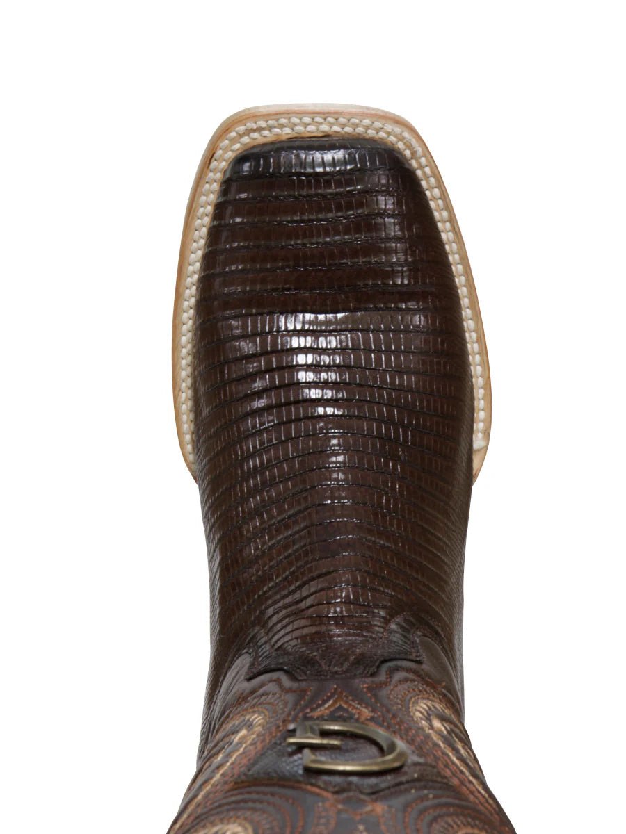 El General Men's Exotic Lizard Rodeo Cowboy Boots–Brown 45070 - OriginalWestern.com