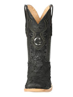 El General Men's Exotic Monster Fish Rodeo Cowboy Boots–Black 45083 - OriginalWestern.com
