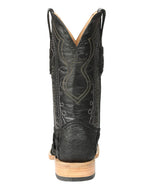 El General Men's Exotic Monster Fish Rodeo Cowboy Boots–Black 45083 - OriginalWestern.com