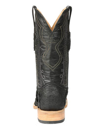 El General Men's Exotic Monster Fish Rodeo Cowboy Boots–Black 45083 - OriginalWestern.com