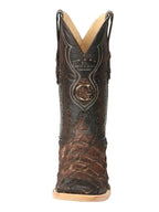 El General Men's Exotic Monster Fish Rodeo Cowboy Boots–Brown 45084 - OriginalWestern.com