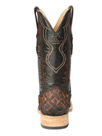 El General Men's Exotic Monster Fish Rodeo Cowboy Boots–Brown 45084 - OriginalWestern.com