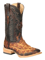 El General Men's Exotic Monster Fish Rodeo Cowboy Boots–Cognac 45085 - OriginalWestern.com