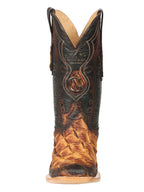 El General Men's Exotic Monster Fish Rodeo Cowboy Boots–Cognac 45085 - OriginalWestern.com