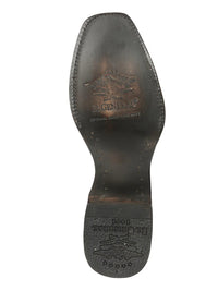 El General Men's Exotic Ostrich Leather Cowboy Boots–Cognac 45517 - OriginalWestern.com