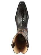 El General Men's Exotic Ostrich Leg Cowboy Boots–Brown 45068 - OriginalWestern.com