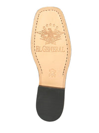 El General Men's Leather Ankle Boots–Black 45420 - OriginalWestern.com