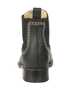 El General Men's Leather Ankle Boots–Black 45420 - OriginalWestern.com