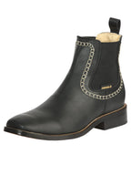 El General Men's Leather Ankle Boots–Black 45420 - OriginalWestern.com