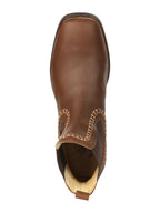 El General Men's Leather Ankle Boots–Brown 45421 - OriginalWestern.com