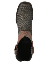 El General Men's Leather Rodeo Boots Petatillo–Chocolate 45013 - OriginalWestern.com
