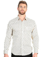 El General Men’s Long Sleeve Western Shirt - Beige 45606 - OriginalWestern.com
