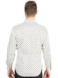 El General Men’s Long Sleeve Western Shirt - Beige 45606 - OriginalWestern.com