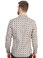 El General Men’s Long Sleeve Western Shirt - Beige 45609 - OriginalWestern.com