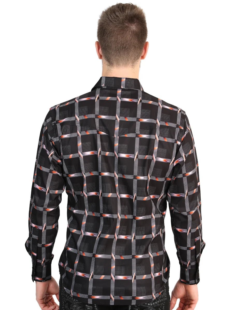 El General Men’s Long Sleeve Western Shirt - Black 45603 - OriginalWestern.com