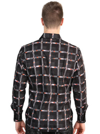 El General Men’s Long Sleeve Western Shirt - Black 45603 - OriginalWestern.com