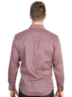 El General Men’s Long Sleeve Western Shirt - Burgundy 45608 - OriginalWestern.com