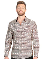 El General Men’s Long Sleeve Western Shirt - Khaki 45602 - OriginalWestern.com