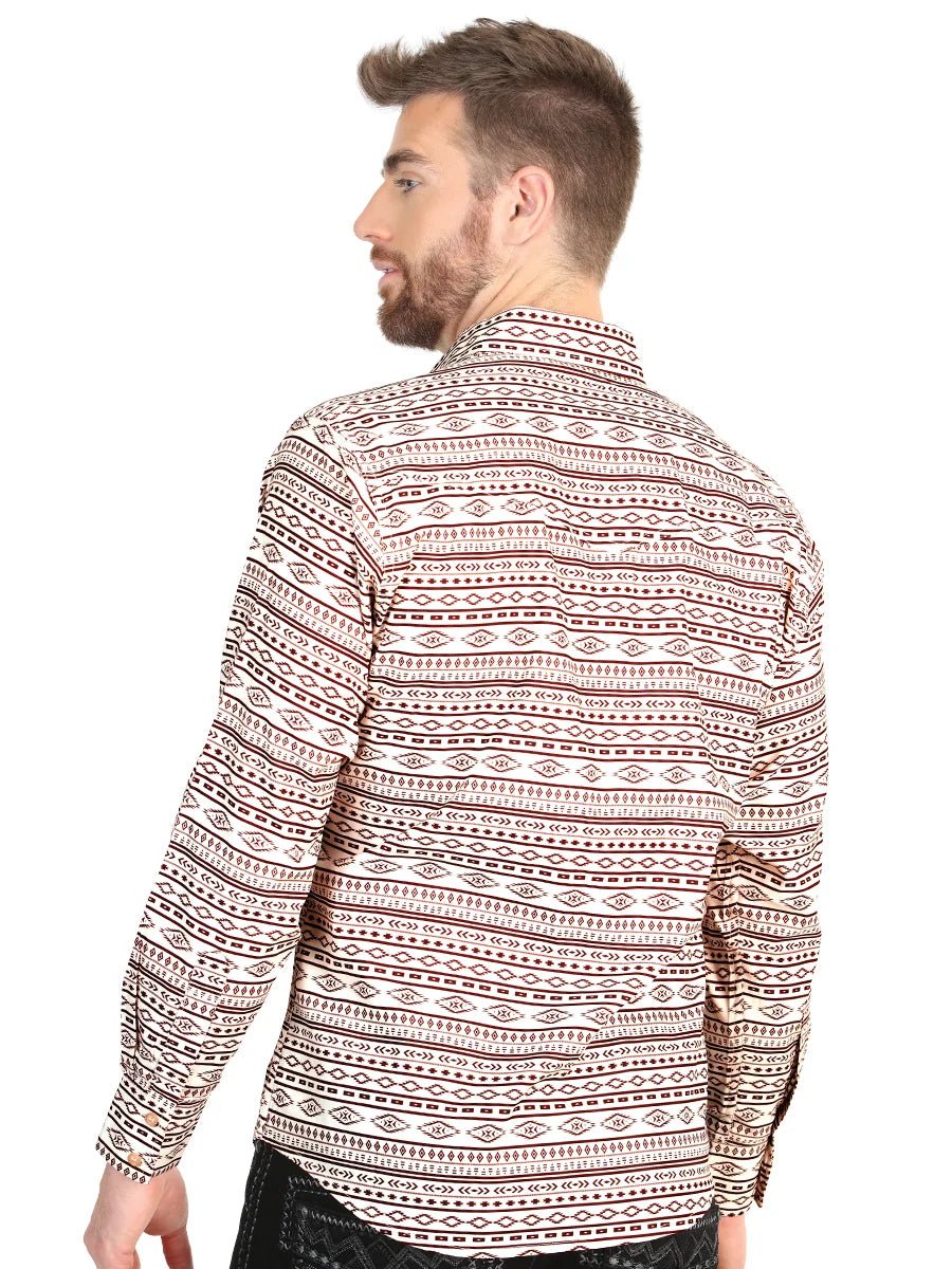 El General Men’s Long Sleeve Western Shirt - Khaki 45602 - OriginalWestern.com