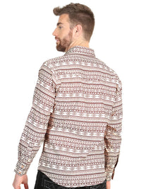 El General Men’s Long Sleeve Western Shirt - Khaki 45602 - OriginalWestern.com