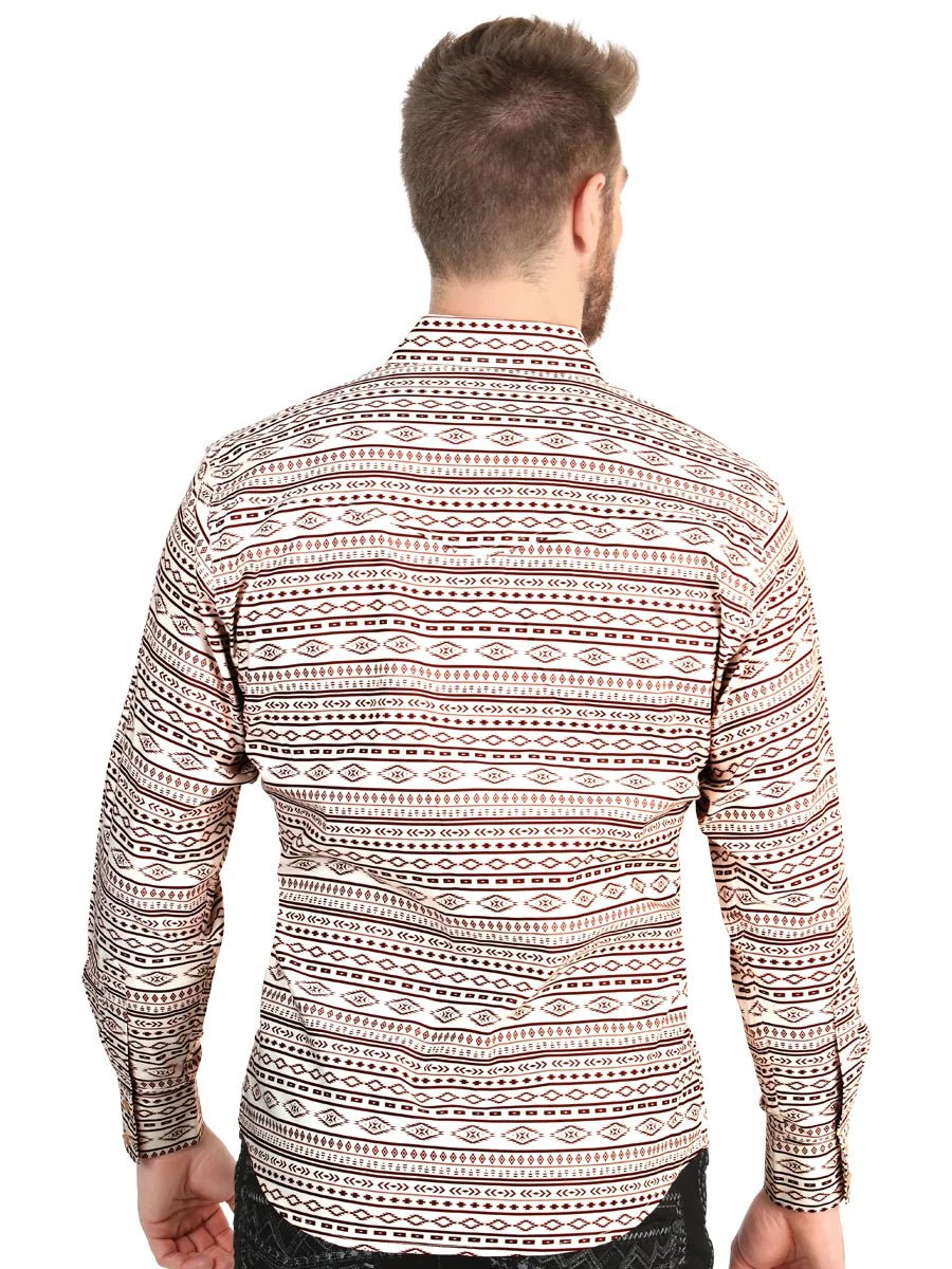 El General Men’s Long Sleeve Western Shirt - Khaki 45602 - OriginalWestern.com