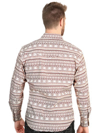 El General Men’s Long Sleeve Western Shirt - Khaki 45602 - OriginalWestern.com