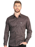 El General Men’s Long Sleeve Western Shirt - Royal Blue 45607 - OriginalWestern.com
