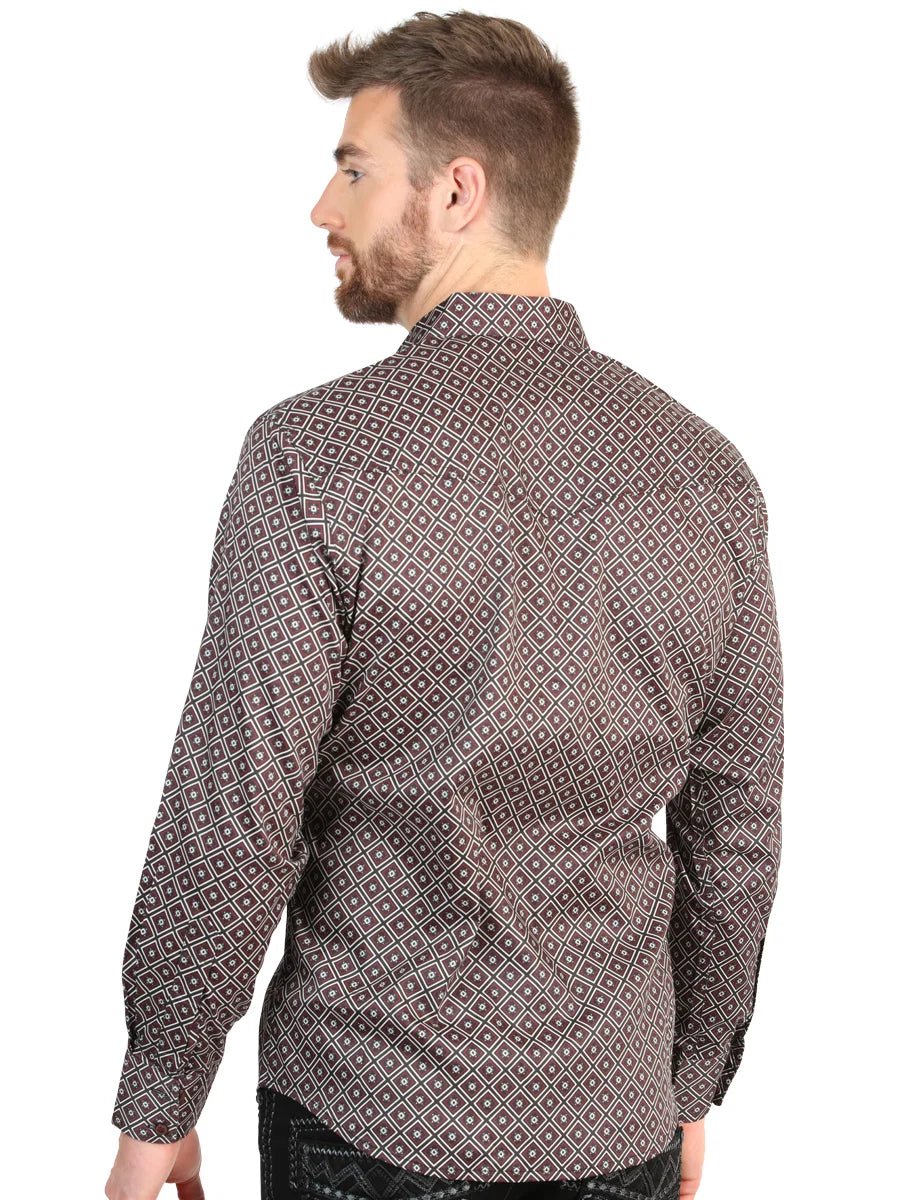 El General Men’s Long Sleeve Western Shirt - Royal Blue 45607 - OriginalWestern.com