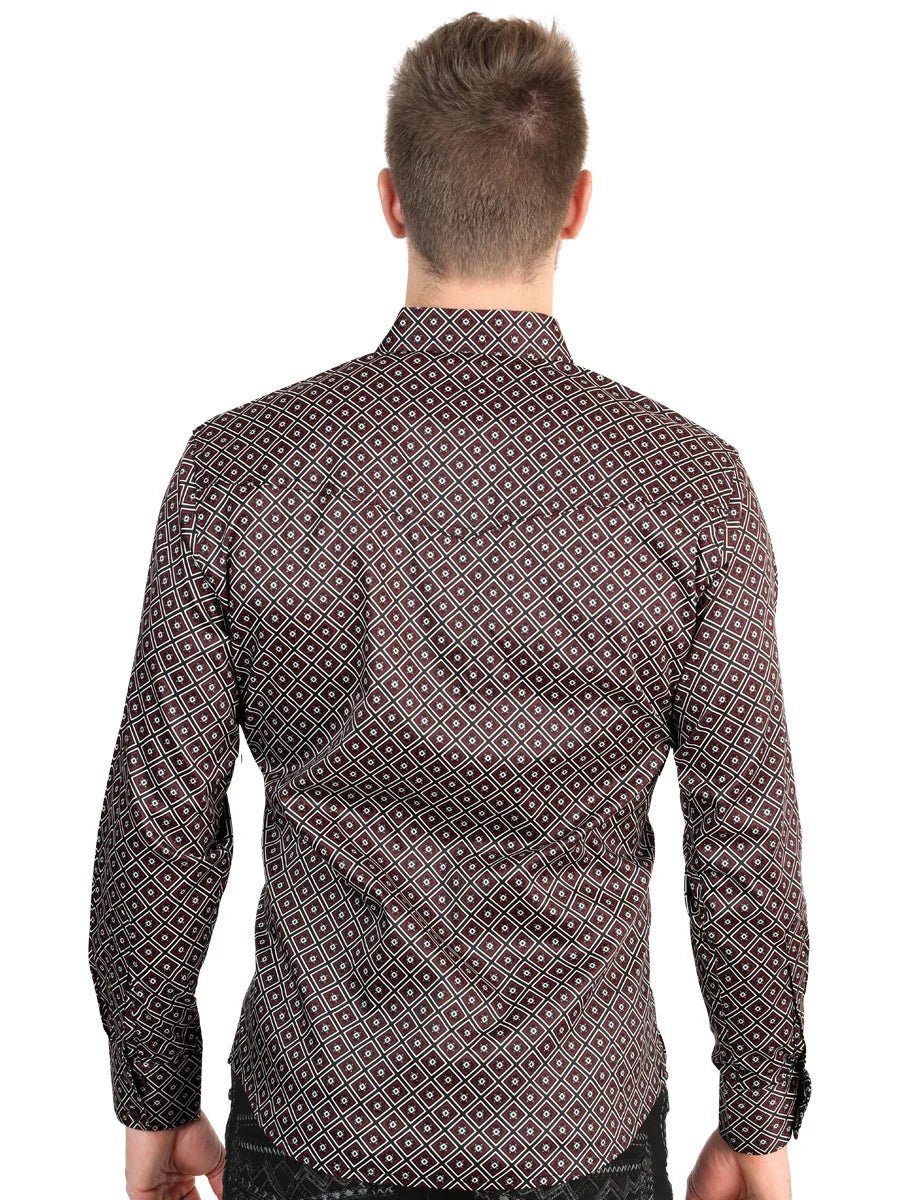 El General Men’s Long Sleeve Western Shirt - Royal Blue 45607 - OriginalWestern.com