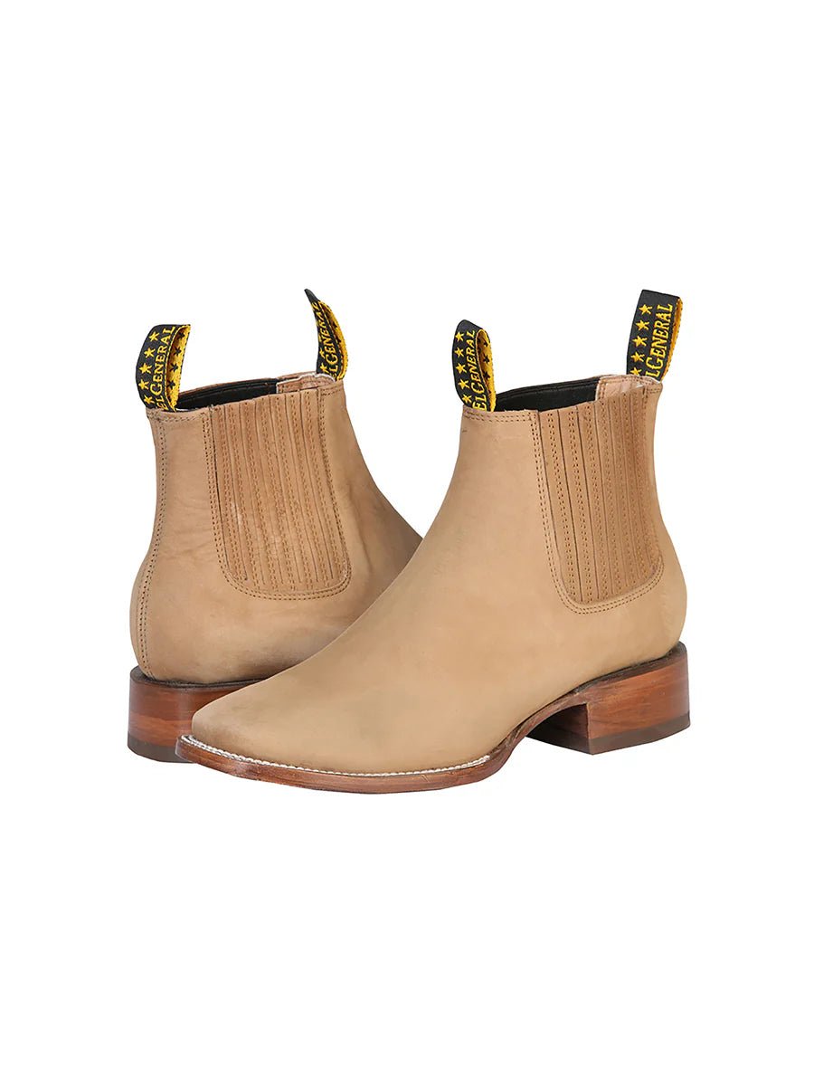 El General Men's Nobuck Ankle Boot–Nobuck Sand 126194 - OriginalWestern.com