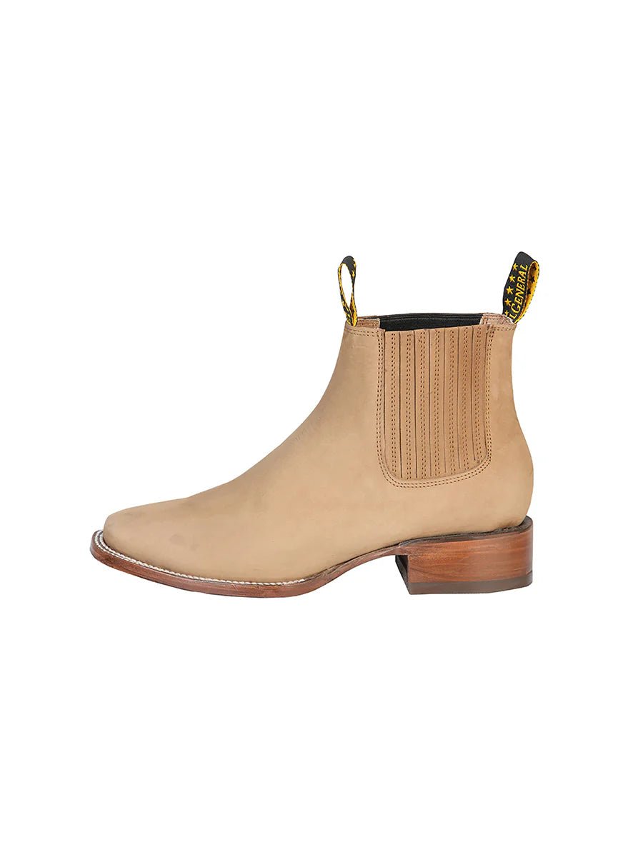 El General Men's Nobuck Ankle Boot–Nobuck Sand 126194 - OriginalWestern.com