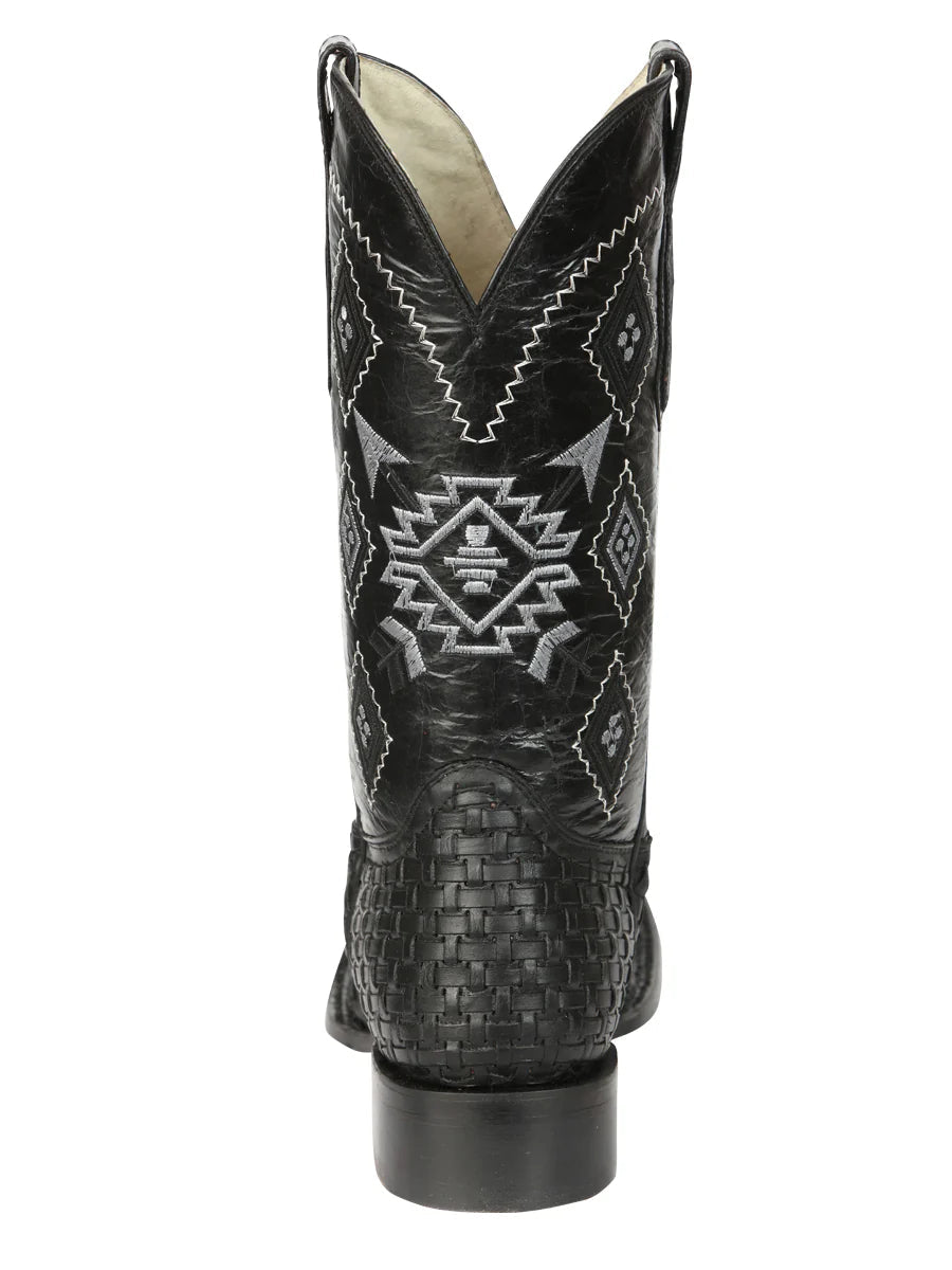 El General Men's Petatillo Crazy Black Rodeo Boots 44884 - OriginalWestern.com