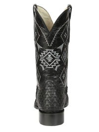 El General Men's Petatillo Crazy Black Rodeo Boots 44884 - OriginalWestern.com