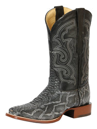 El General Men's Phyton Imitation Rodeo Boots–Gray 45432 - OriginalWestern.com