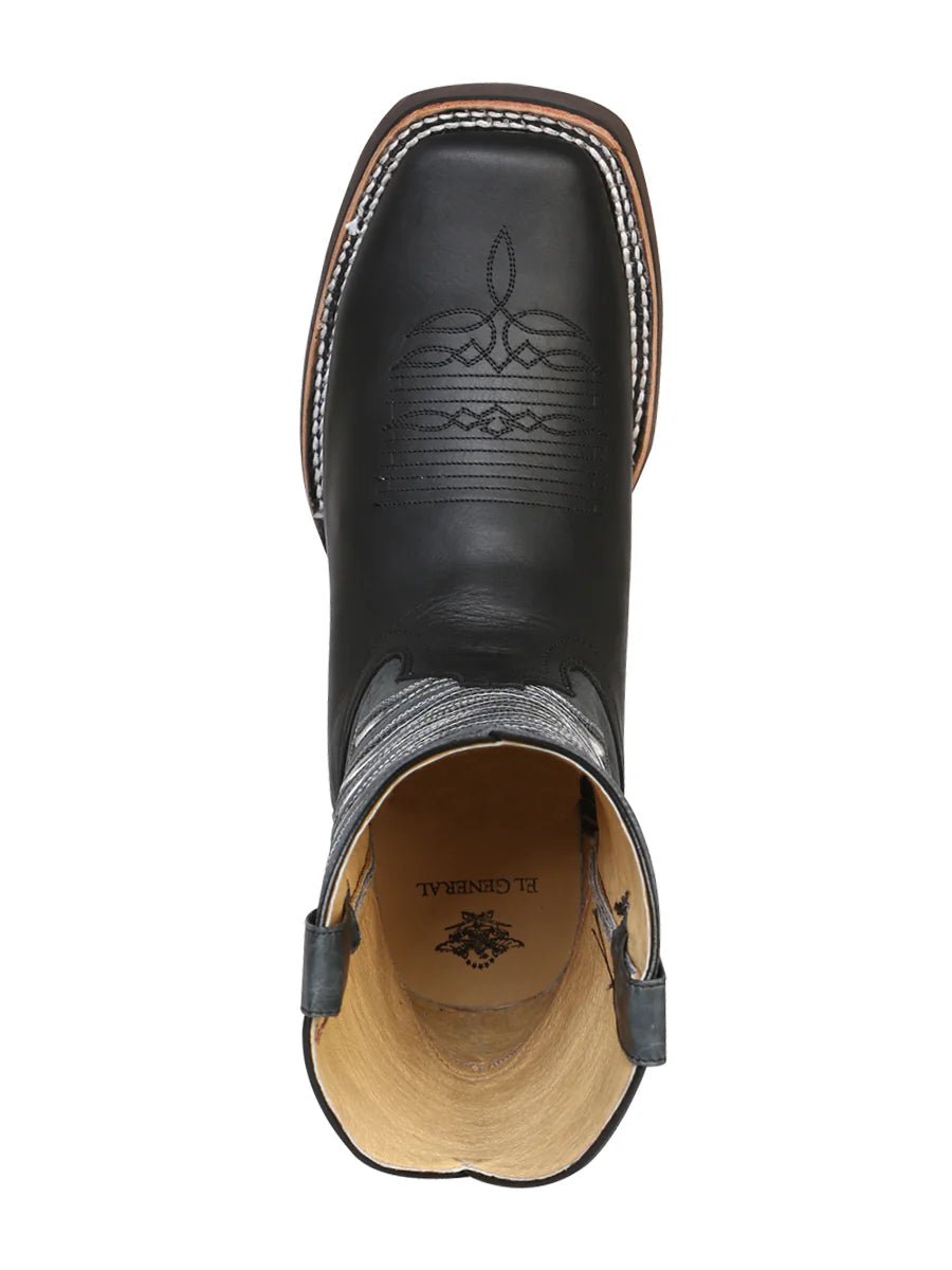 El General Men's Rodeo Boot–Crazy Black 43002 - OriginalWestern.com