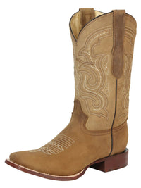El General Men's Rodeo Boot–Crazy Leather–Cappuccino 45206 - OriginalWestern.com
