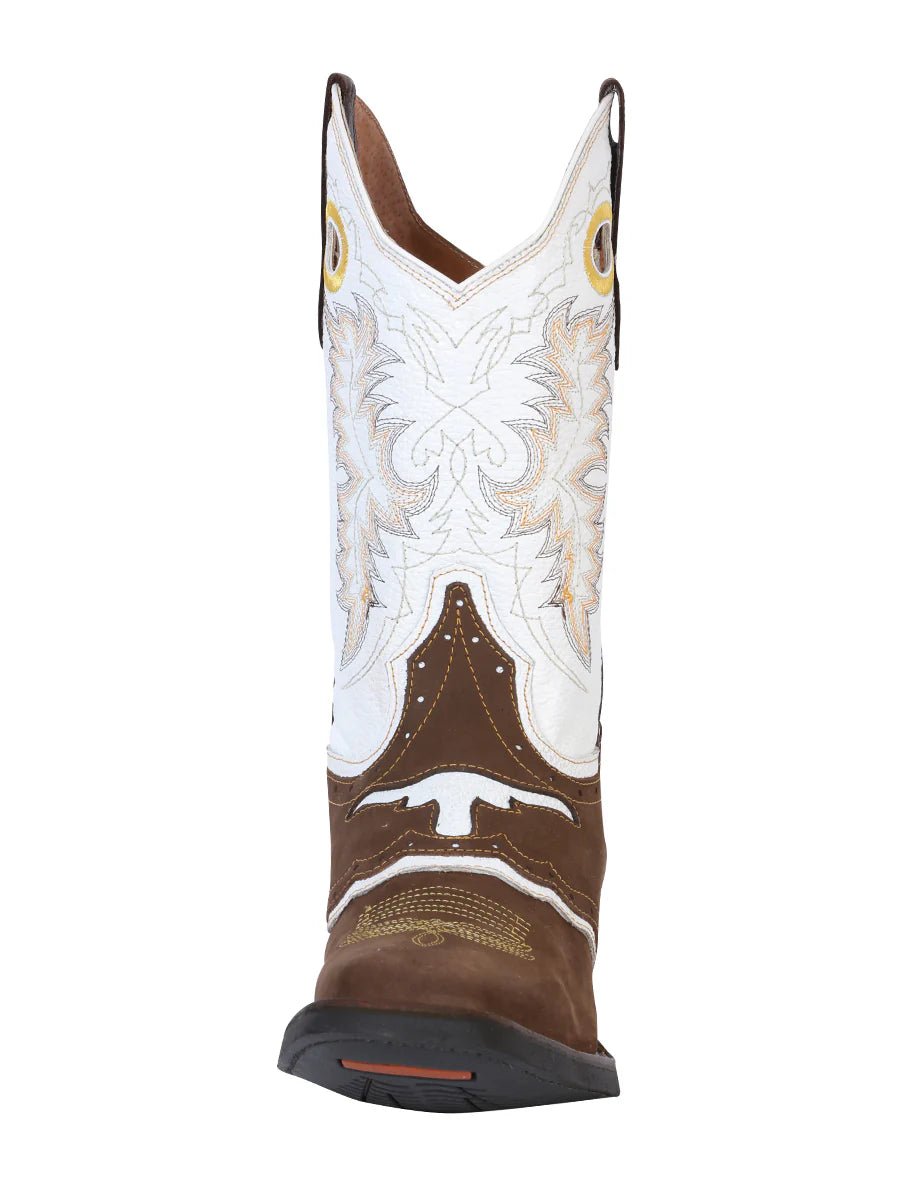 El General Men's Rodeo Boot–Crazy Nobuck–Dark Brown 33313 - OriginalWestern.com