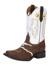 El General Men's Rodeo Boot–Crazy Nobuck–Dark Brown 33313 - OriginalWestern.com
