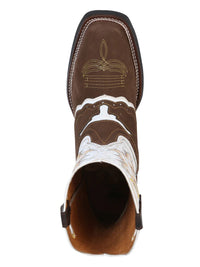 El General Men's Rodeo Boot–Crazy Nobuck–Dark Brown 33313 - OriginalWestern.com