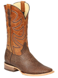 El General Men's Rodeo Boot Elephant Print Brown 45767 - OriginalWestern.com