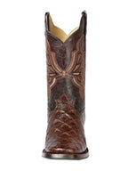 El General Men's Rodeo Boot–Imit Pirarucu–Brown 44664 - OriginalWestern.com