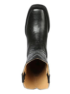 El General Men's Rodeo Boot–Imitation Lizard Black 44666 - OriginalWestern.com