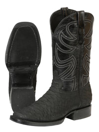 El General Men's Rodeo Boot Imitation Phyton–Black 45561 - OriginalWestern.com