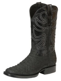 El General Men's Rodeo Boot Imitation Phyton–Black 45561 - OriginalWestern.com