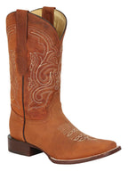 El General Men's Rodeo Boots–Crazy Leather–Cognac 45208 - OriginalWestern.com