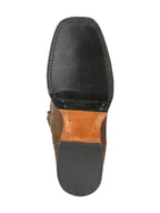 El General Men's Rodeo Boots–Nobuck Camel 45568 - OriginalWestern.com