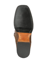El General Men's Rodeo Boots–Nobuck Camel 45568 - OriginalWestern.com