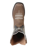 El General Men's Rodeo Boots–Nobuck Camel 51113 - OriginalWestern.com