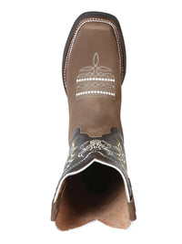 El General Men's Rodeo Boots–Nobuck Camel 51113 - OriginalWestern.com